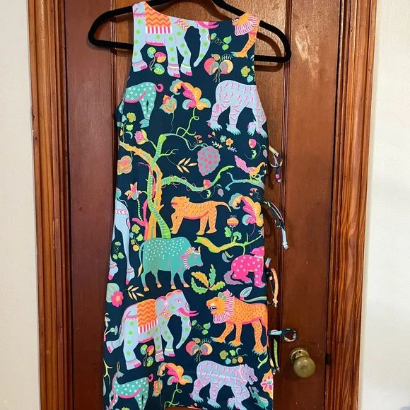 Gretchen Scott Designs Vibrant Animal Print Women’s Dress - Picture 5 of 5
